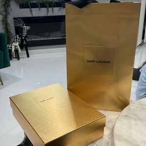 Saint Laurent Box and shopping bag holiday